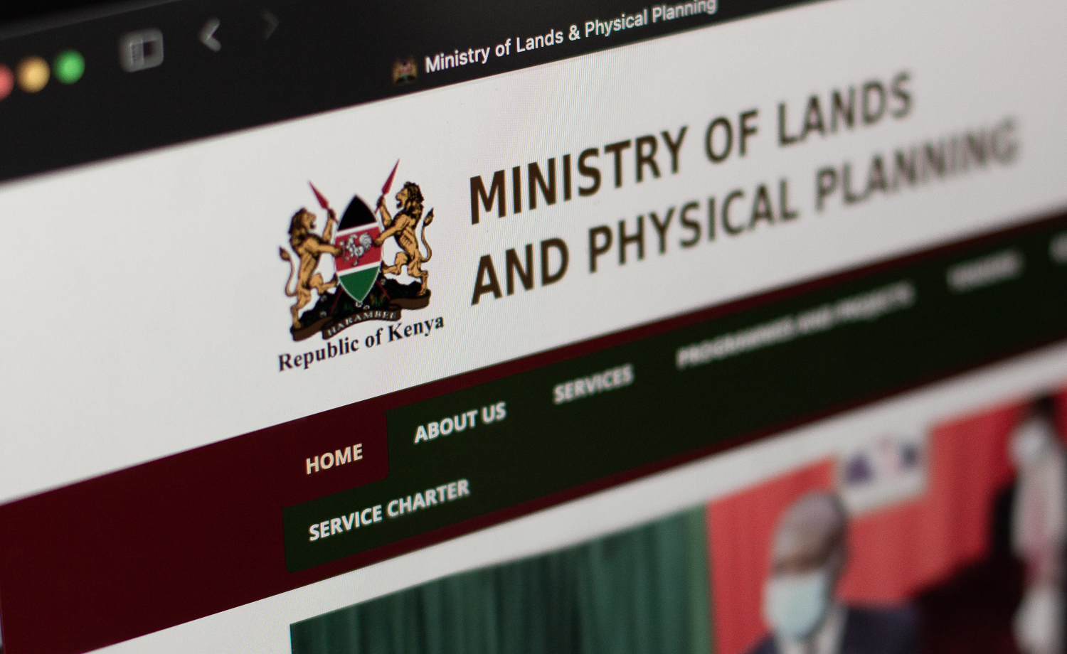 Ministry of Lands website
