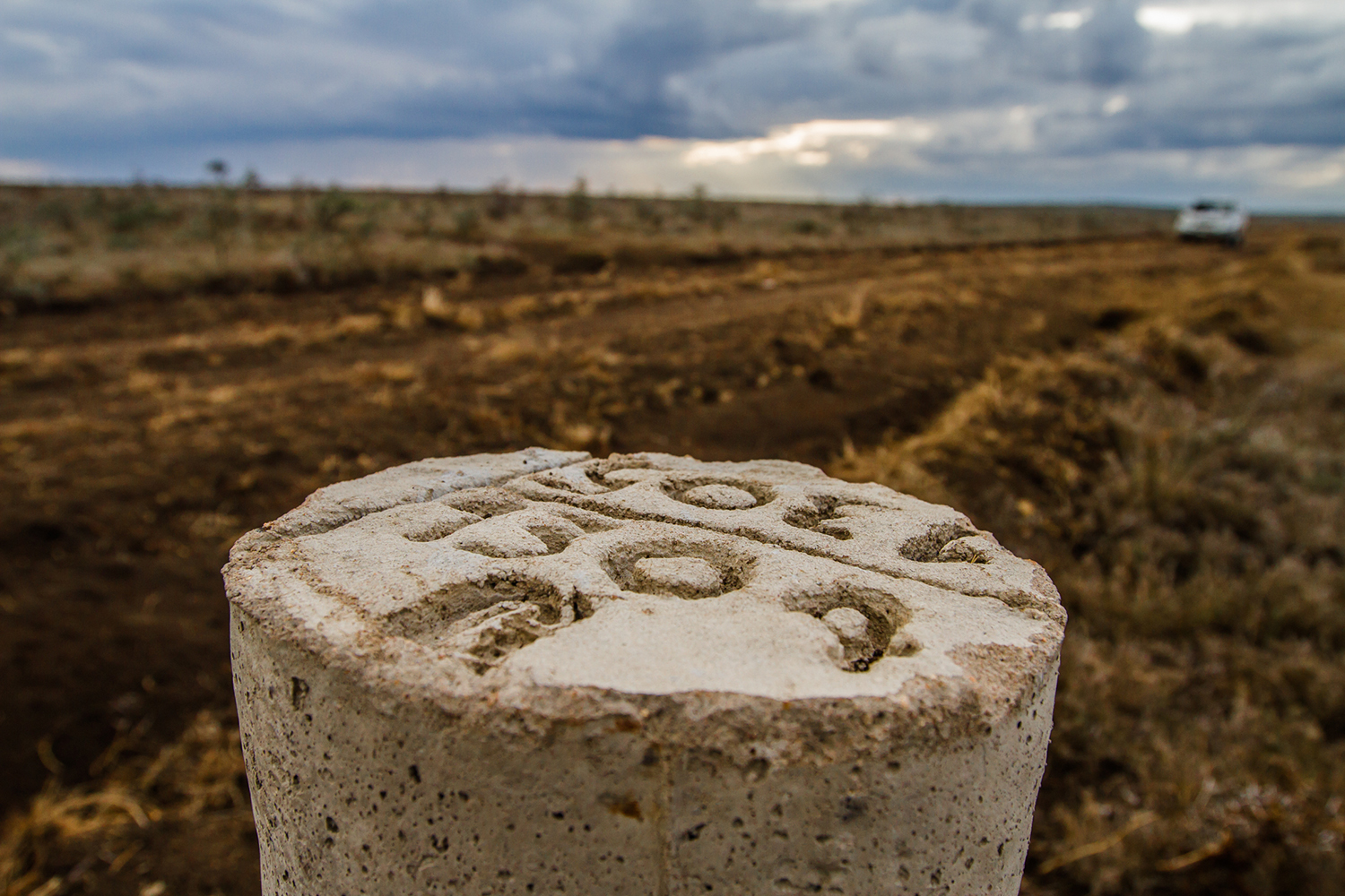 Picture of Goshen Acquisitions LTD marked 6 foot signature beacon on site